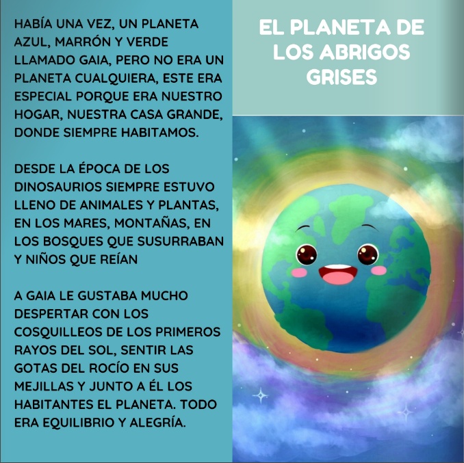 Páginas interiores del libro - El Planeta de los Abrigos Grises